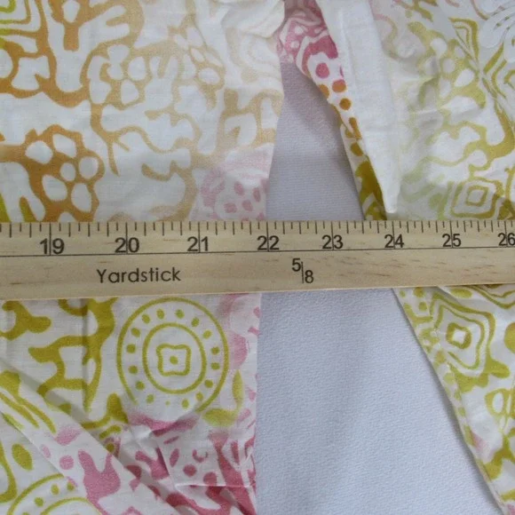 Robert‎ Graham Tunic Top Womens Size XL Blouse Paisley Embroidered Split Neck - Picture 5 of 8